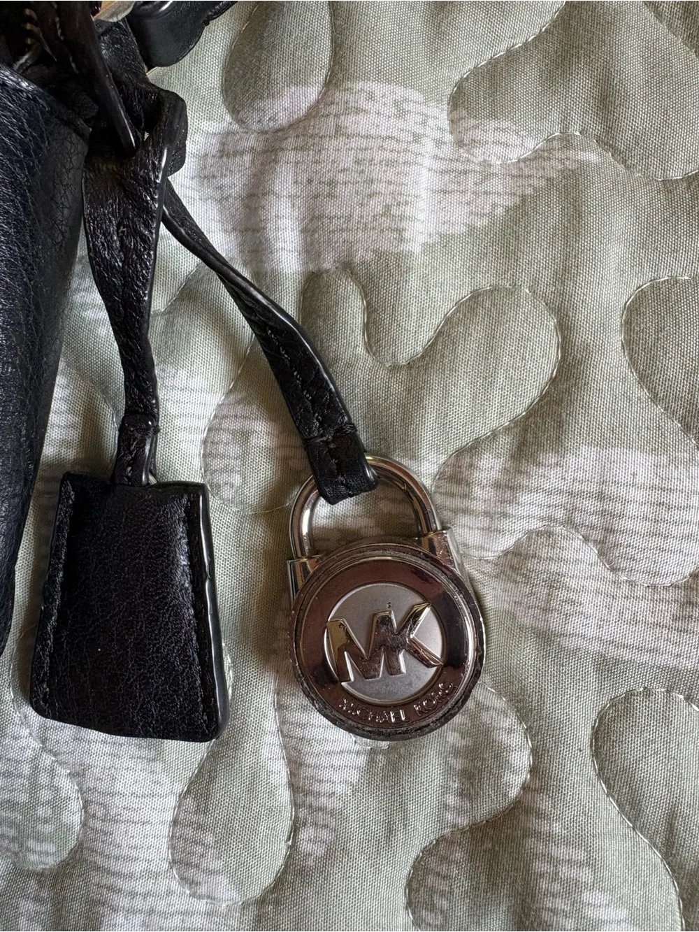 Michael Kors Black Pebbled Leather Crossbody